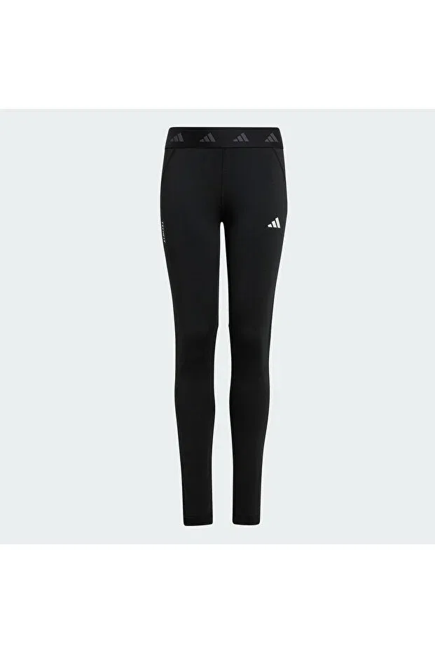 Детские леггинсы для девочек с принтом Techfit Adidas, Black