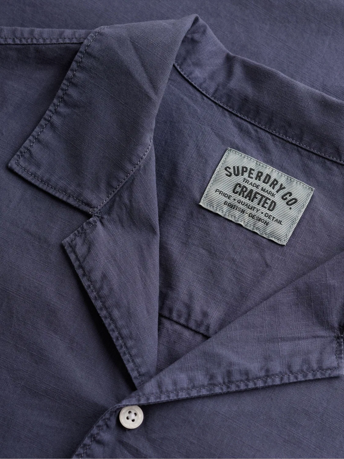 Рубашка с коротким рукавом, модель Cabana Superdry, синий — фото 4