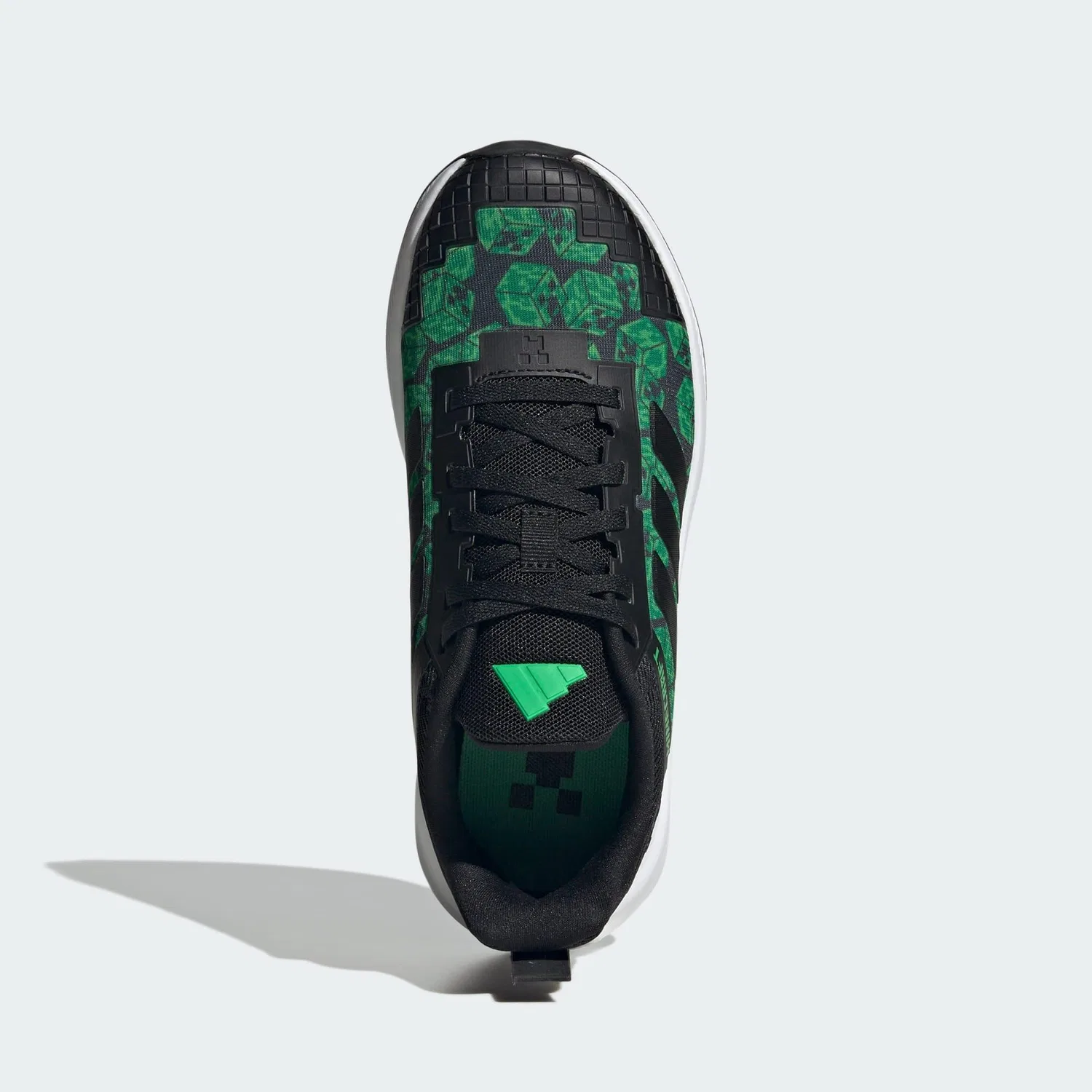 Детские кроссовки с дышащим верхом Minecraft Fortarun 4.0 Adidas, Schwarz Weiss — фото 2
