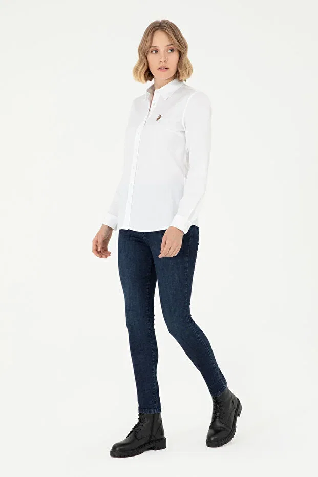 Женская рубашка с длинным рукавом Basics U.S. Polo Assn., 142343 — фото 4