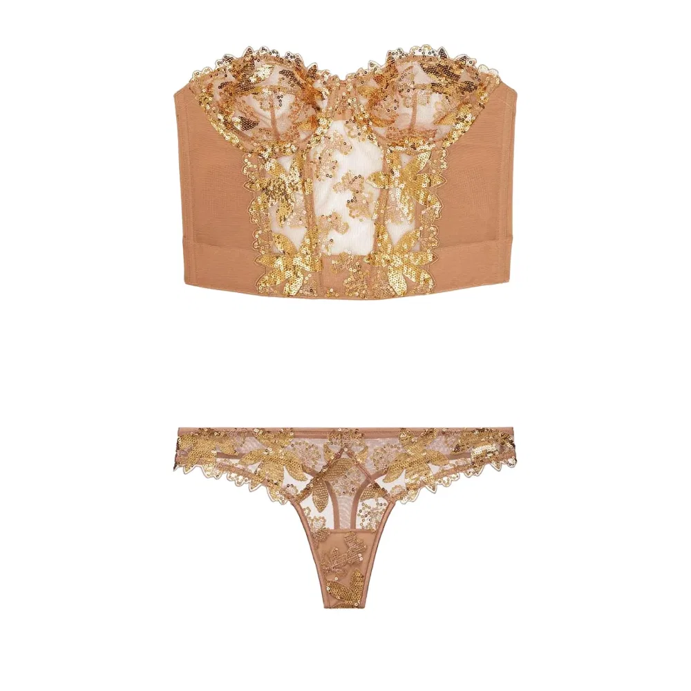 Женский комплект нижнего белья Clothing Sets Brown Victoria's Secret