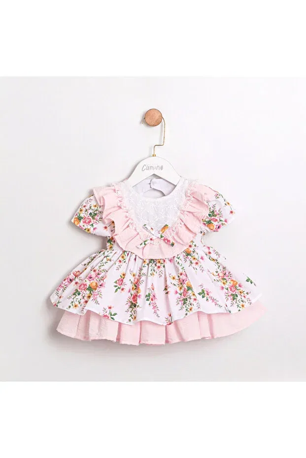 Детское платье для девочек с принтом Chelsea floral Ministok, Pink