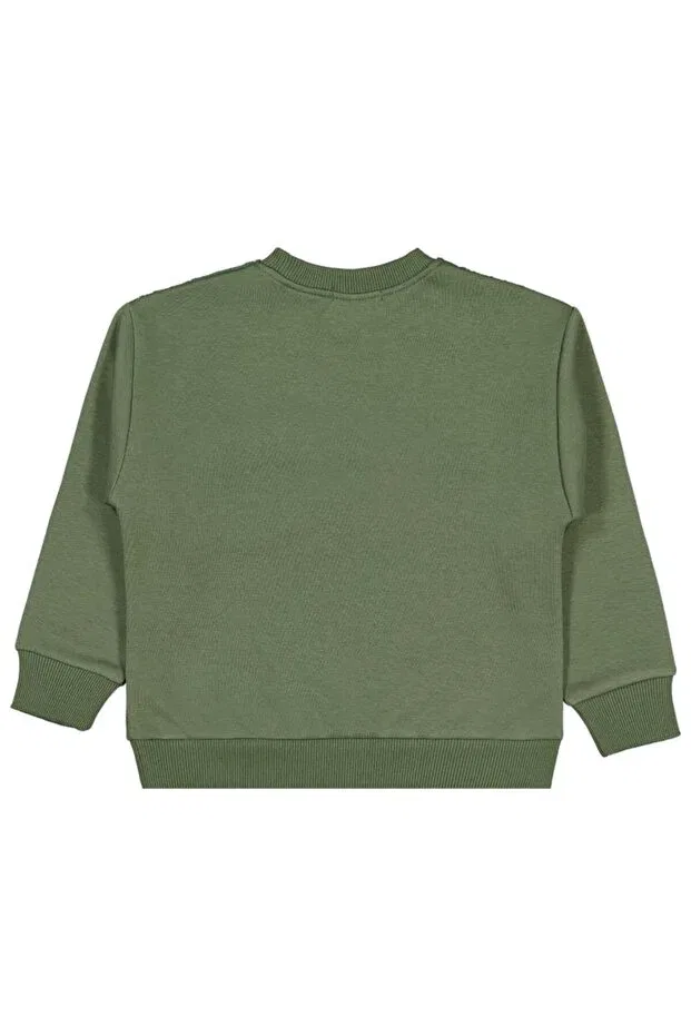 Детские свитшот для мальчиков из плюша Plush garnished sweatshirt Civil Boys, Khaki — фото 2
