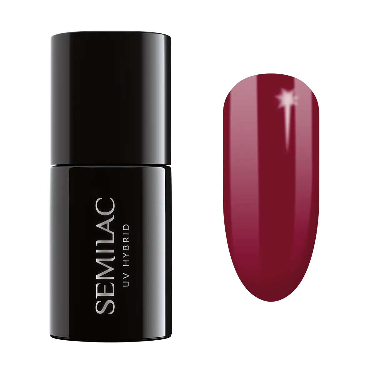 

Semilac UV Hybrid гибридный лак для ногтей, 071 Deep Red