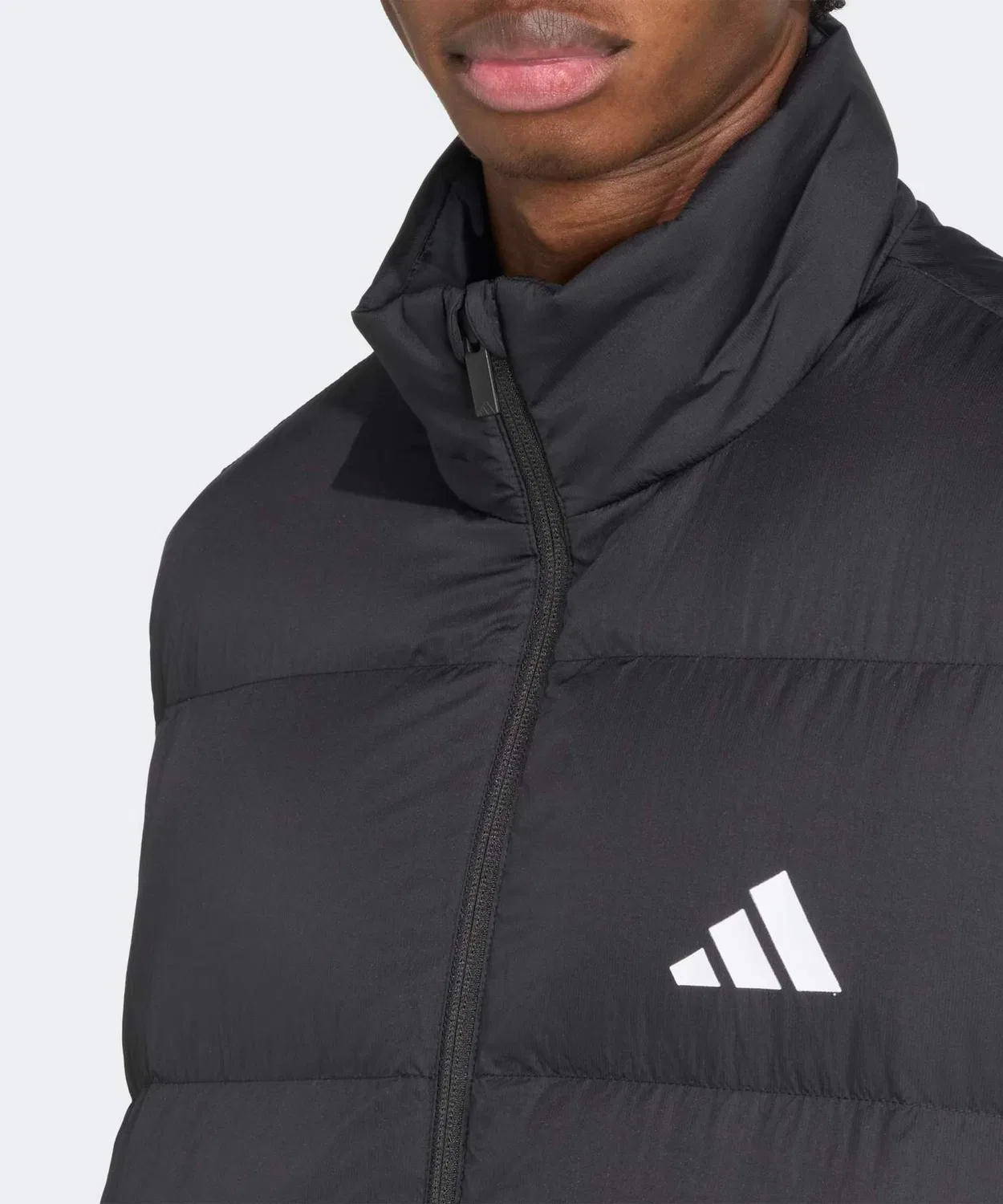Мужской пуховый жилет Climawarm Three Stripes Puffer Down Vest, Adidas, Black — фото 3