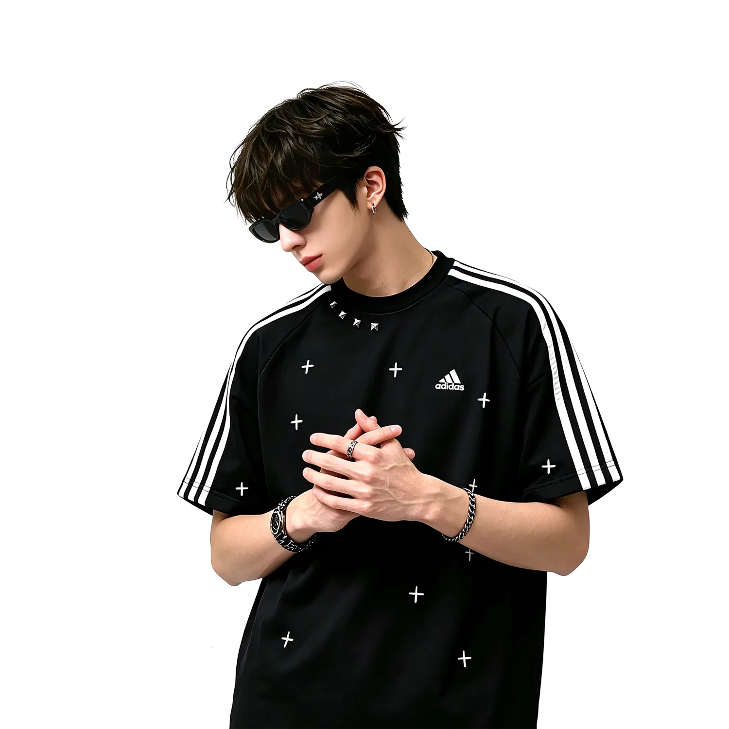 Футболка Adidas MUST HAVES Unisex Black & White — фото 4