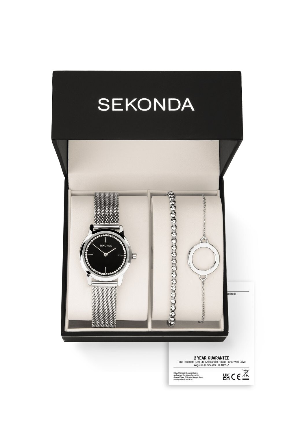

Часы ANALOGUE SET WITH ALLOY ROUND Sekonda, черный