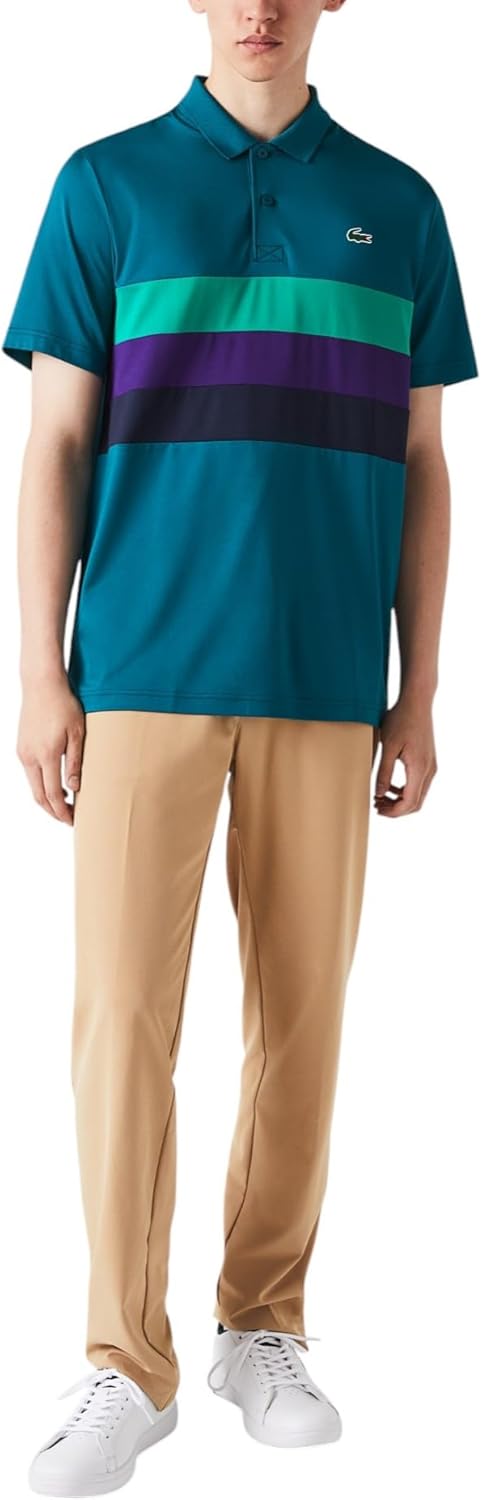 

Мужские спортивные гольф-чиносы Lacoste из стретч-тафты, Ochre