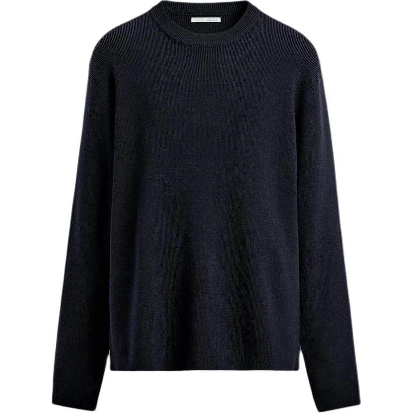 Мужской свитер с круглым вырезом Sea Blue ZARA, Sea Blue