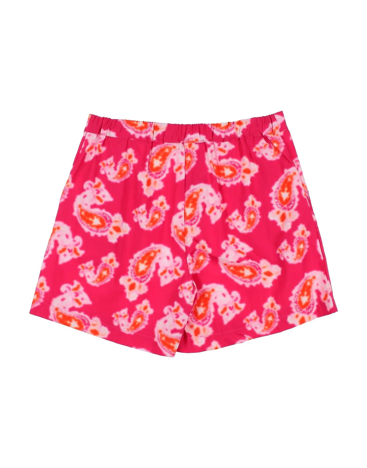 Детские шорты для девочек с принтом Paisley Print Pinko Up, фуксия — фото 2