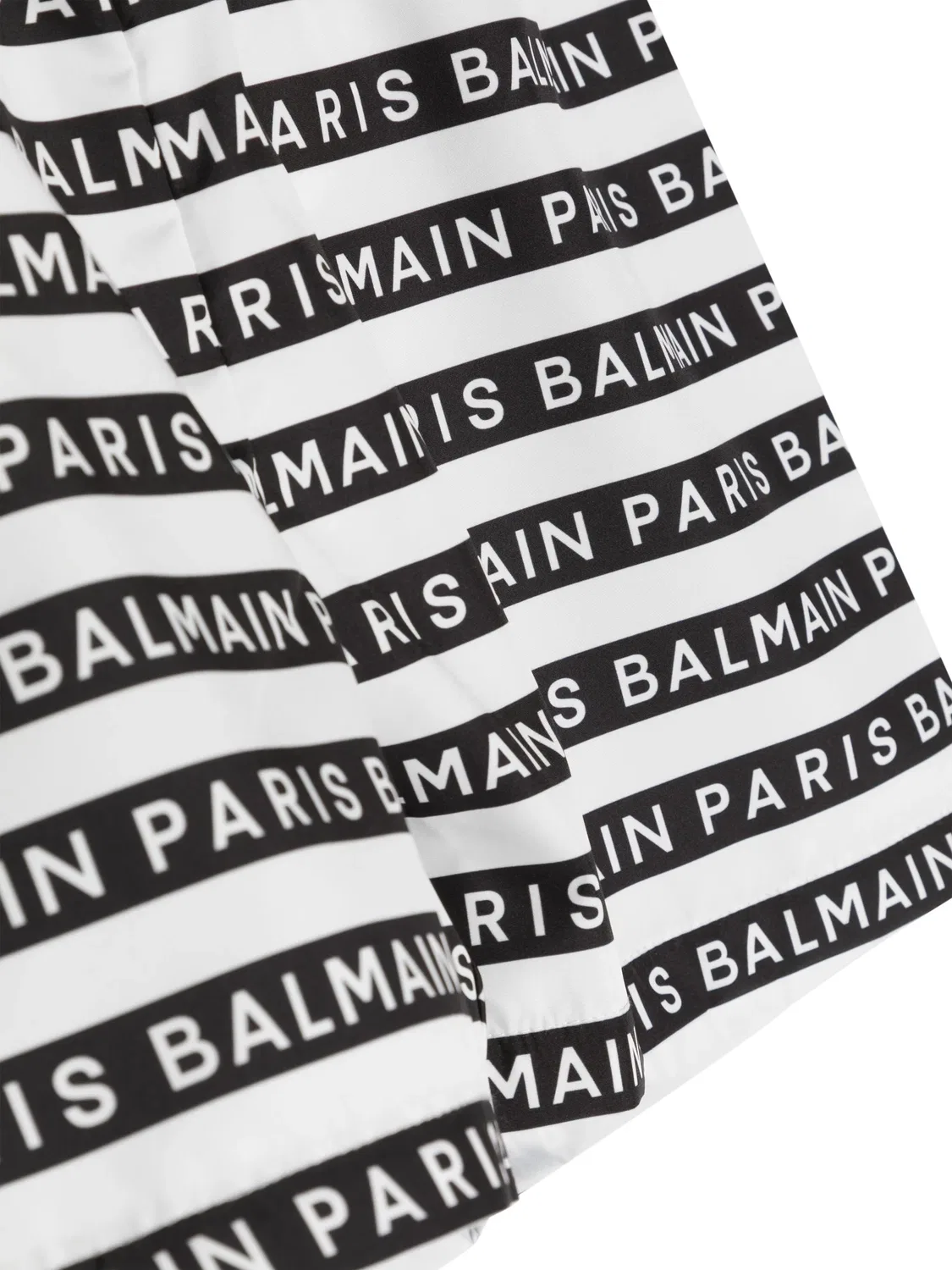 Плавательные шорты с логотипом в полоску Balmain, черный — фото 2