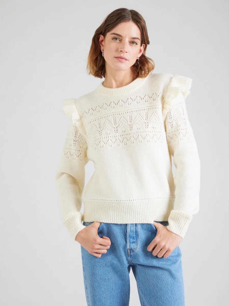 Свитер LEVI'S 'Shane Flutter Sleeve' цвета экрю — фото 2