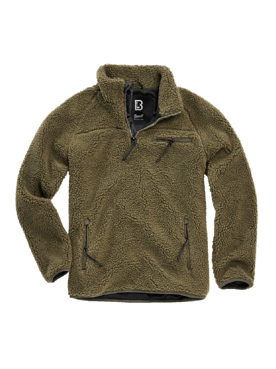 Мужской утепленный свитер Brandit Teddyfleece, Olivgrun