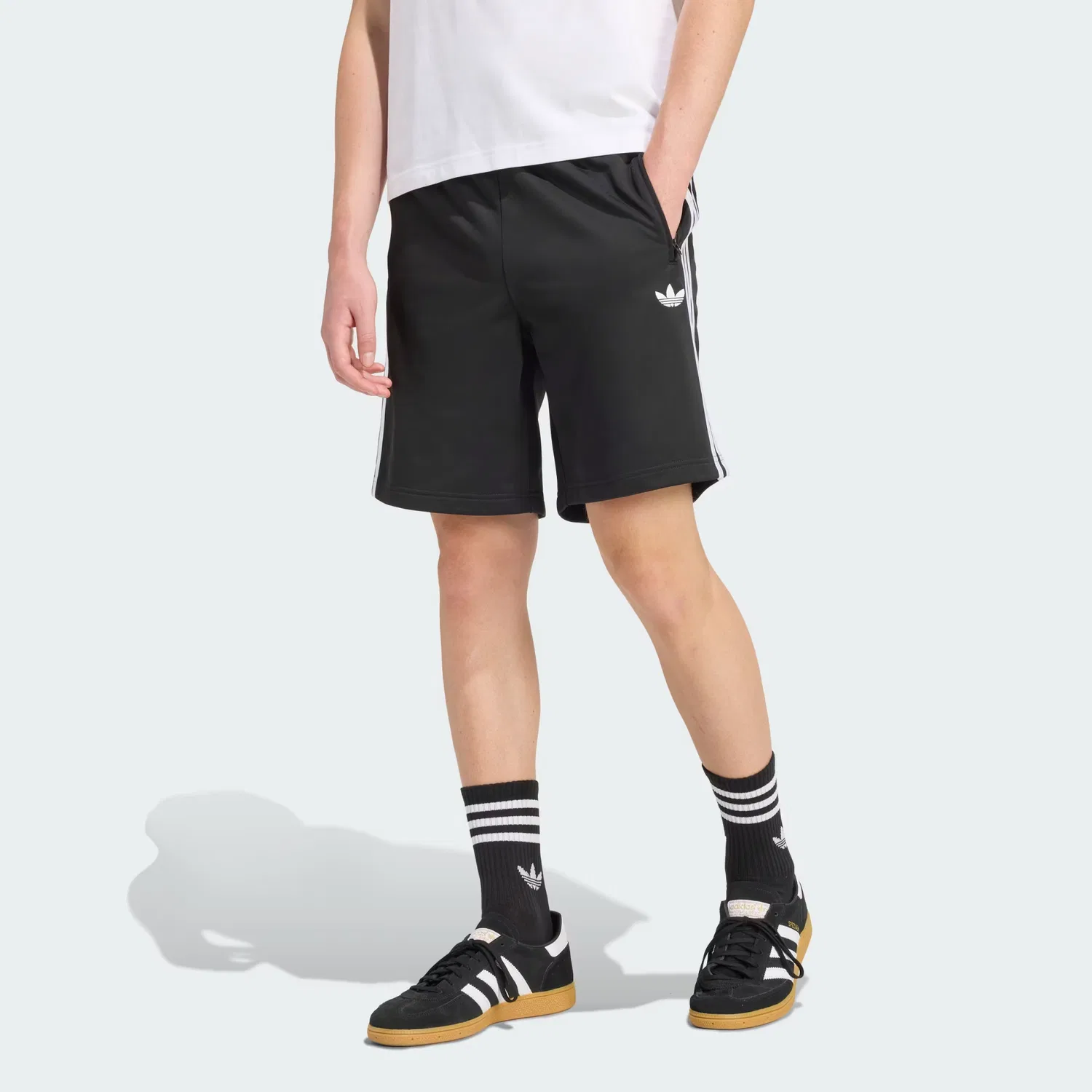 Мужские шорты с завязкой-кулиской Firebird Adidas Originals, черный