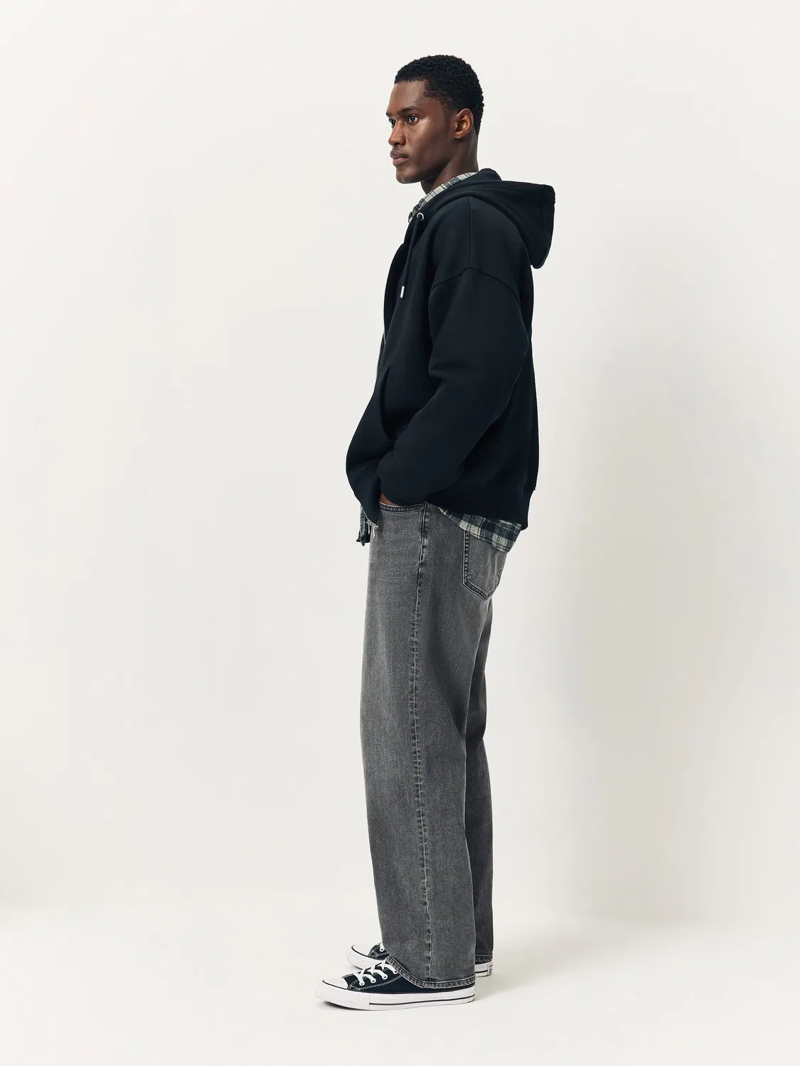 Джинсы Relaxed Fit Classic Stretch Next, серый — фото 3