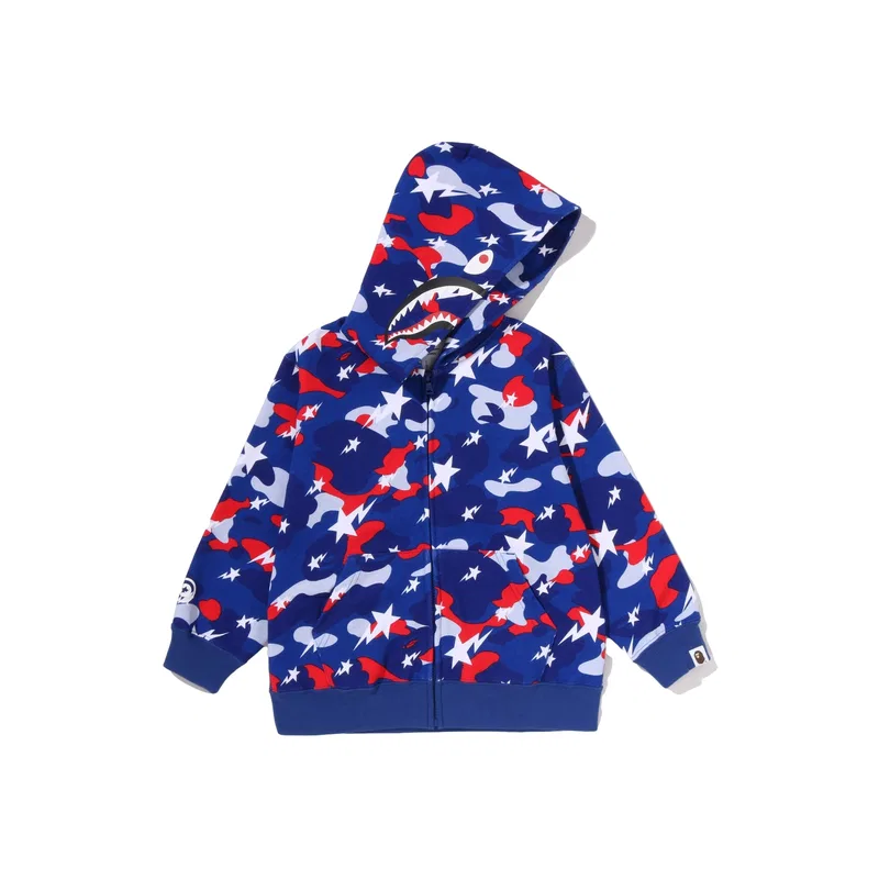 Детский свитшот с капюшоном A BATHING APE, Blue BLX