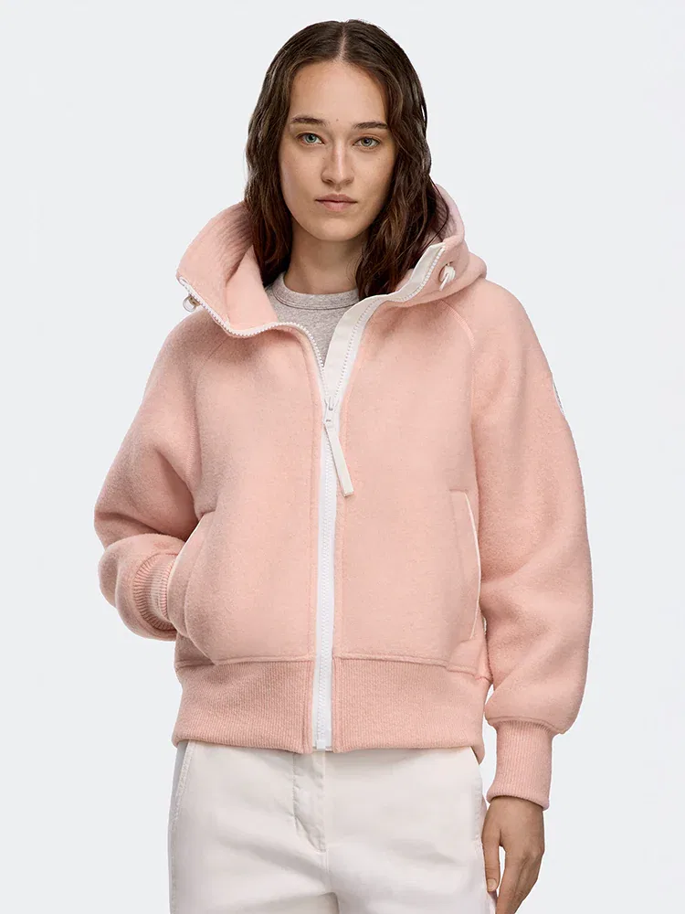 Женская куртка-бомбер из флиса Chiliwack CANADA GOOSE, Melange Pink — фото 2