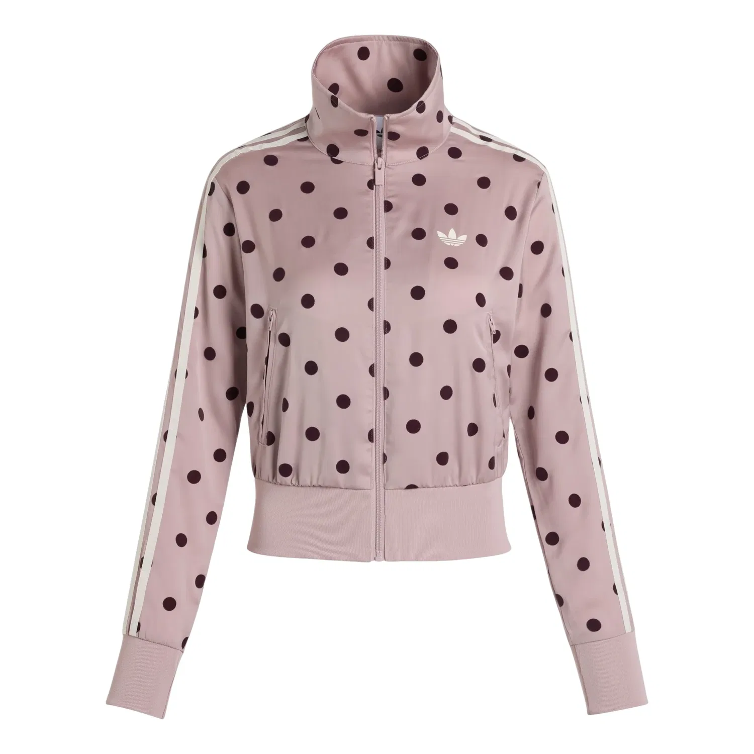 Женская куртка Satin Polka Dots TT Track Top Asia Sizing 'Dual Lilac' adidas, Dual Lilac