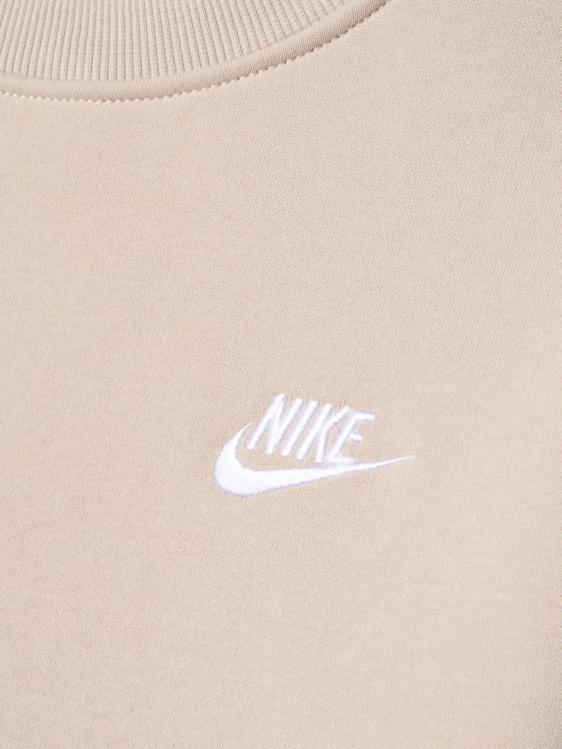 Детский свитшот регулярной посадки Nike, кремовый — фото 3
