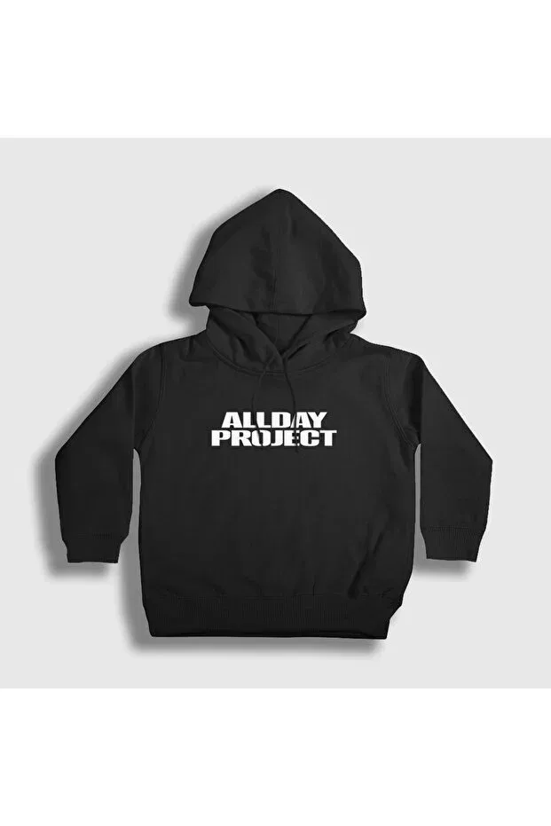 Детское худи с принтом AllDay Project Presmono, Black