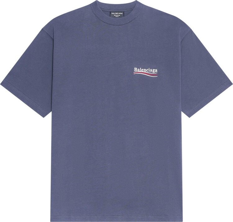 

Футболка Balenciaga Large Fit T-Shirt 'Dark Grey/White', серый