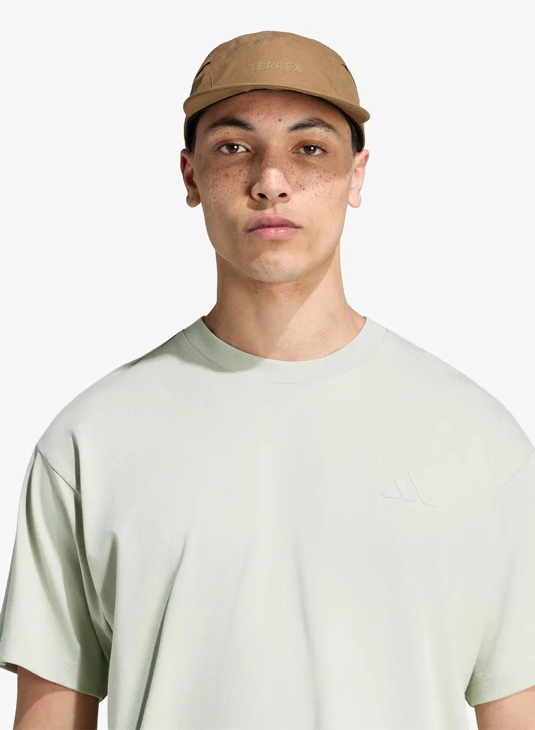 Футболка с принтом Elements Adidas, хаки — фото 3