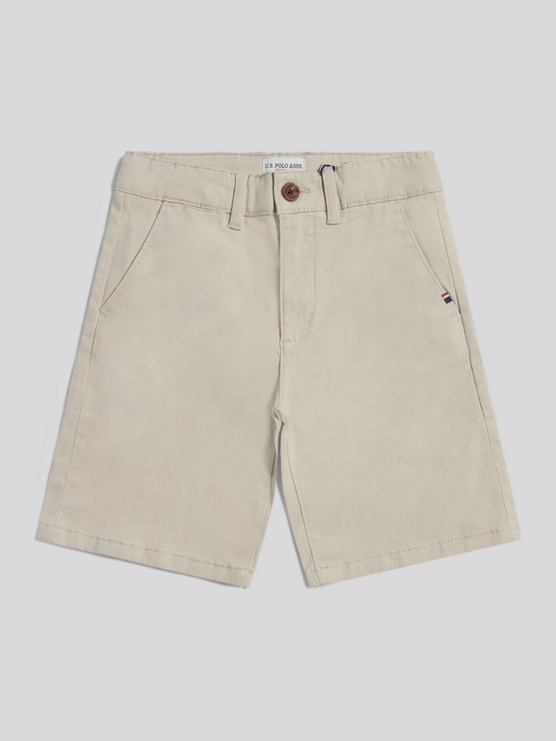 Шорты классические чинос U.S. Polo Assn, кремовый