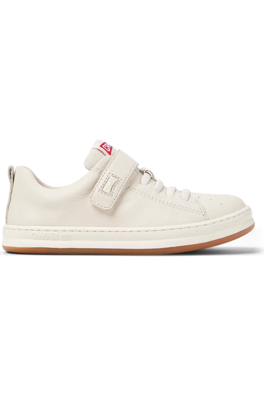 Кроссовки детские Camper Runner Four, на эластичных шнурках, White Natural — фото 3