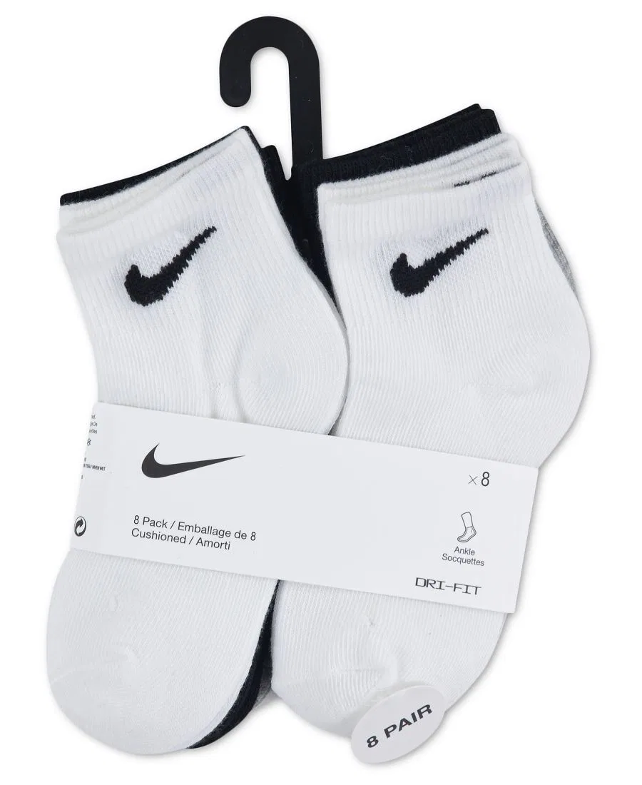 Носки Nike, 8 пар, Dark Gray/White/Black — фото 3