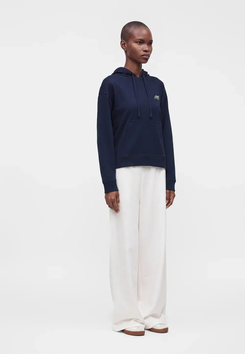 Толстовка Lacoste Navy Blue с капюшоном — фото 4