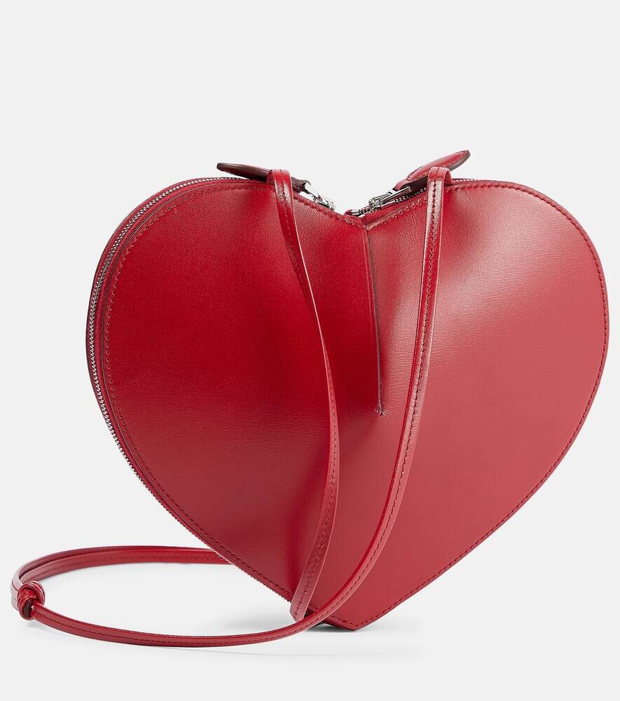Сумка Alaïa Cœur Small leather shoulder, красный — фото 3