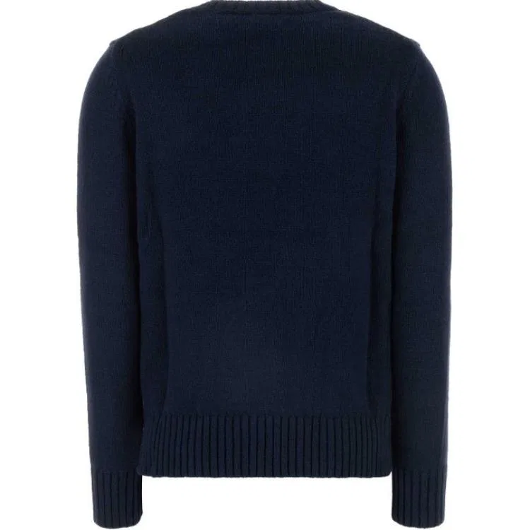 Женский джемпер с интарсией Bear Polo Ralph Lauren, Marine Blue — фото 3