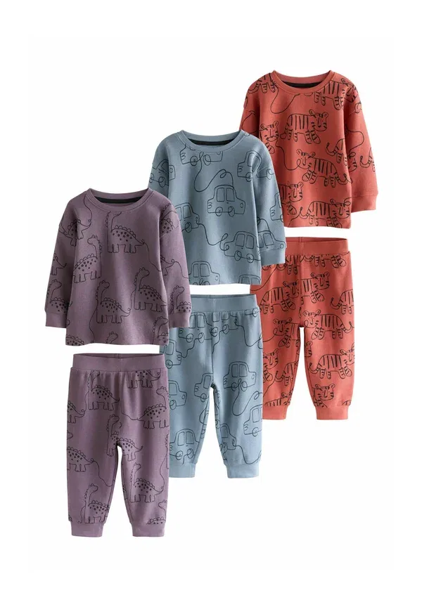 Комплект пижам из хлопка 3 предмета Relaxed fit Next multi, мультиколор