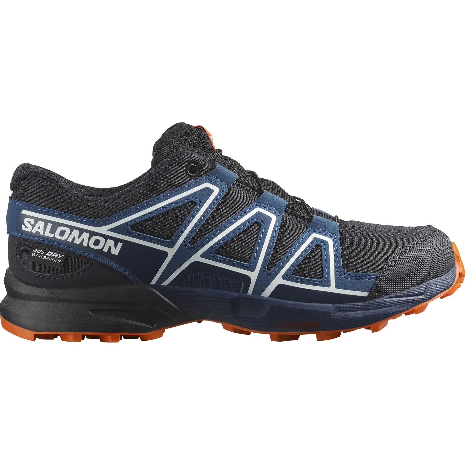 Детские трейловые кроссовки для мальчиков с водонепроницаемостью Speedcross Waterproof Salomon, Blue — фото 2