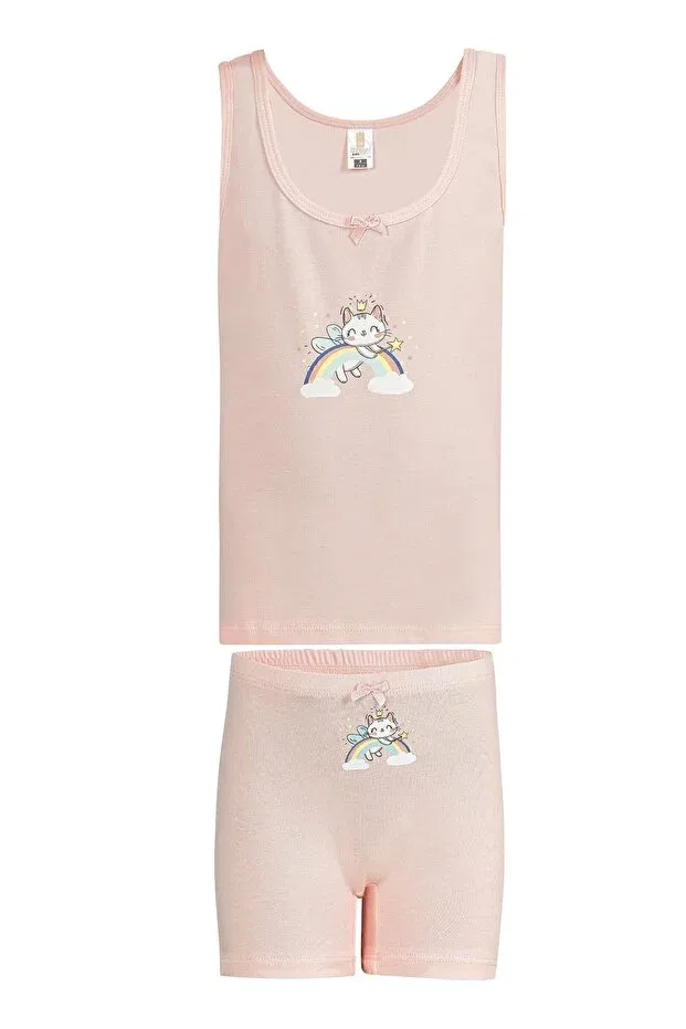 Детский комплект нижнего белья для девочек хлопковый Özkan Underwear, Pink