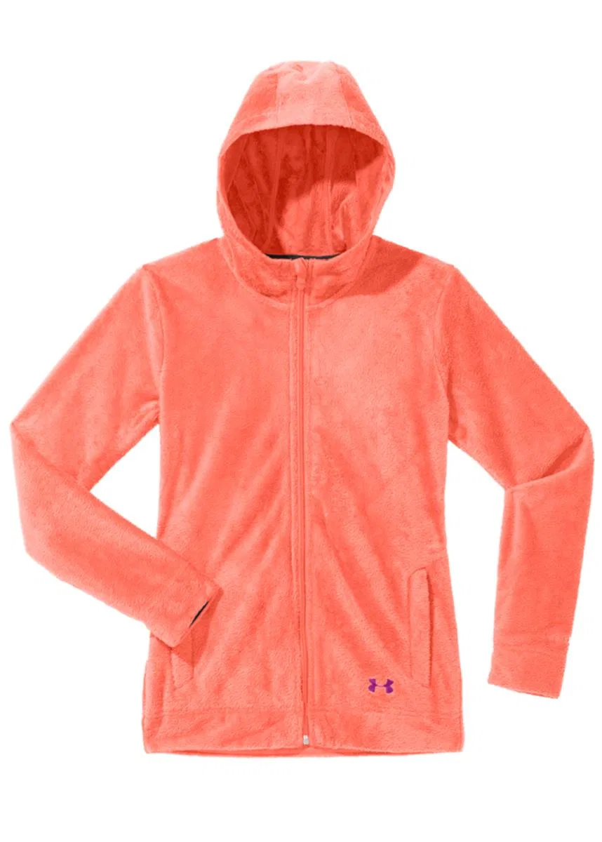 Худи с капюшоном из флиса с защитой от воды ColdGear, Under Armour, Electric Tangerine
