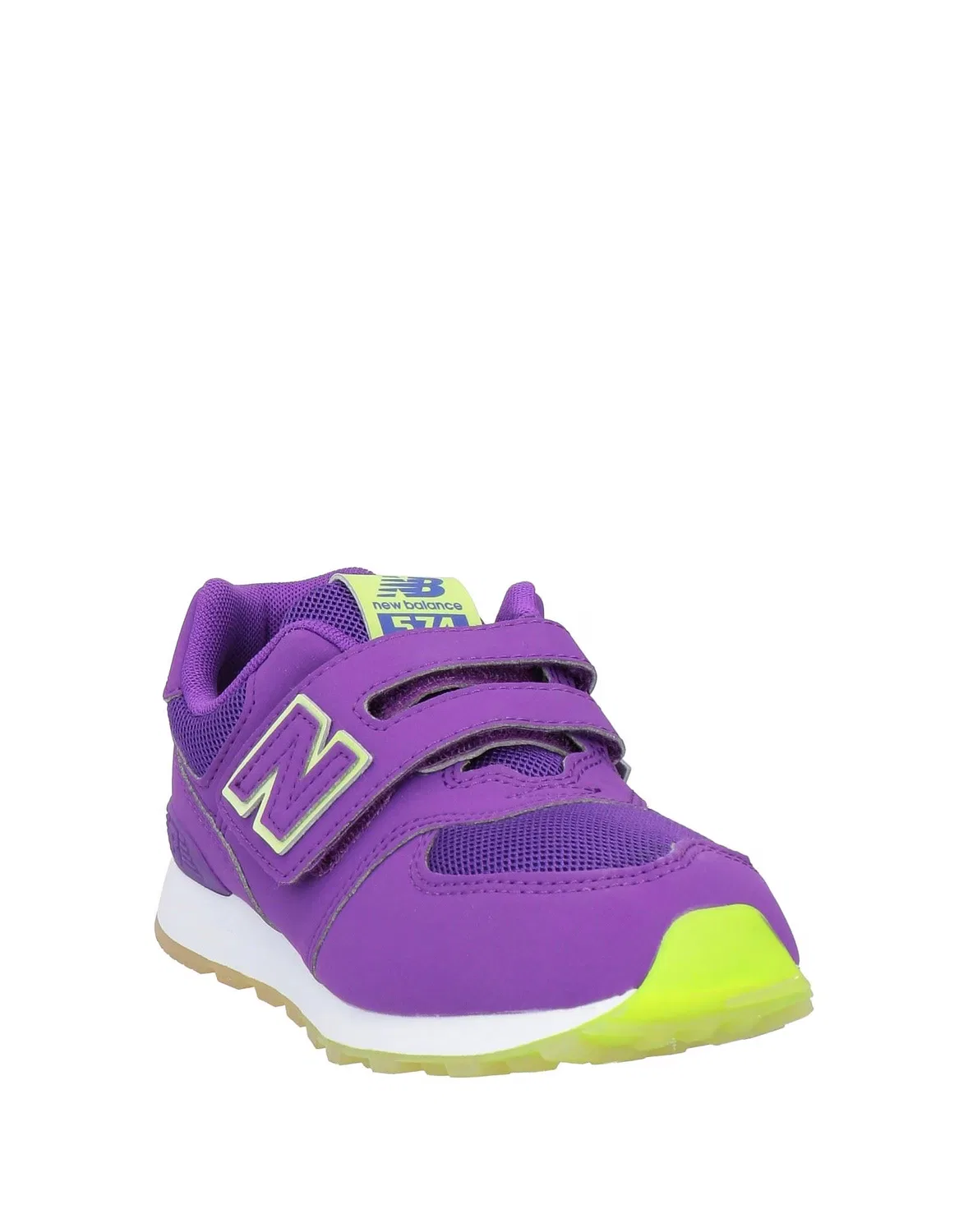 Детские кроссовки для девочек с липучками New Balance 574, фиолетовый — фото 2