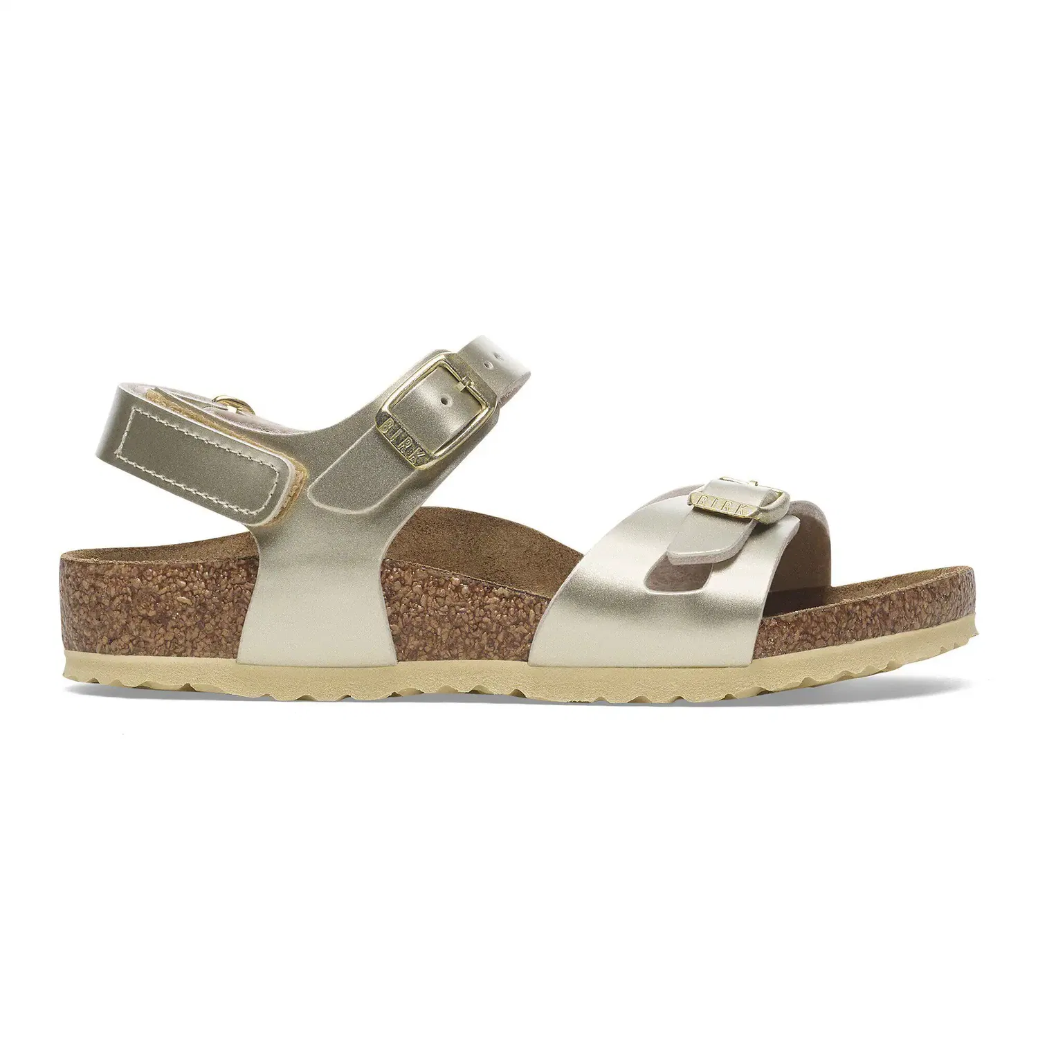 Детские сандалии с открытым носком Birkenstock Rio, Gold — фото 3