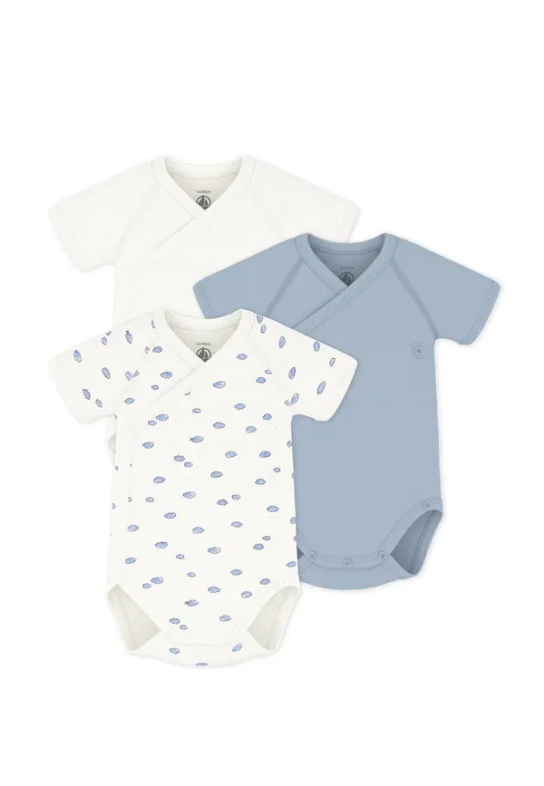 Боди с принтом Body naissance Petit Bateau White Blue, белый/синий