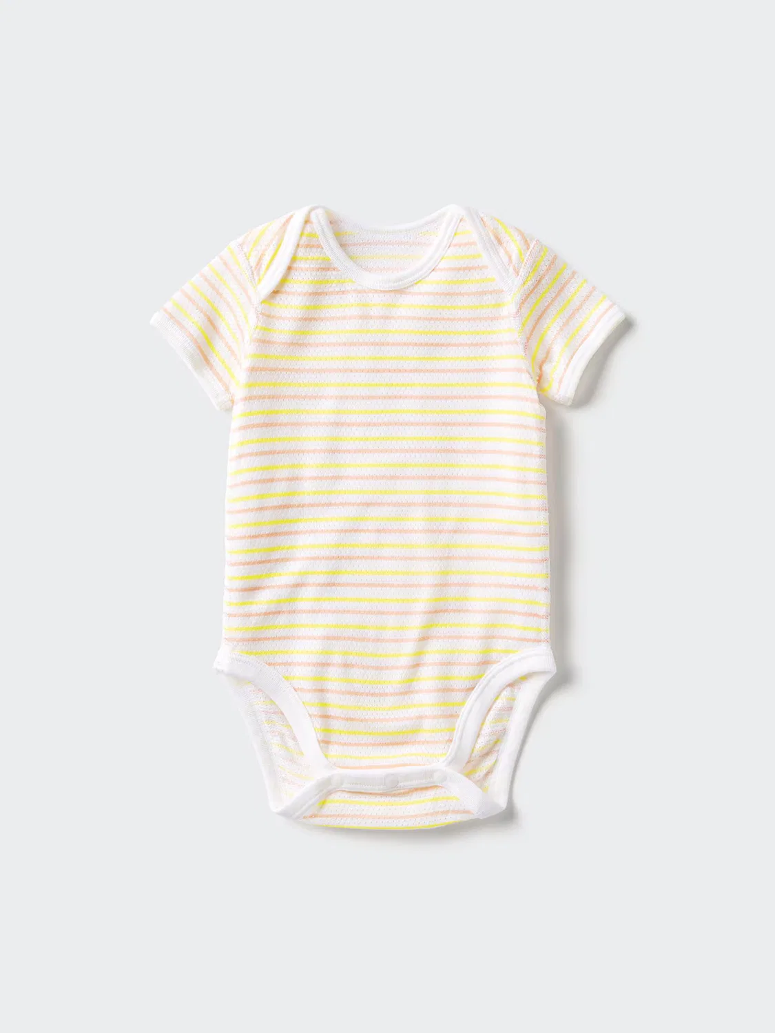 Боди Uniqlo, хлопковое сетчатое белье, желтый