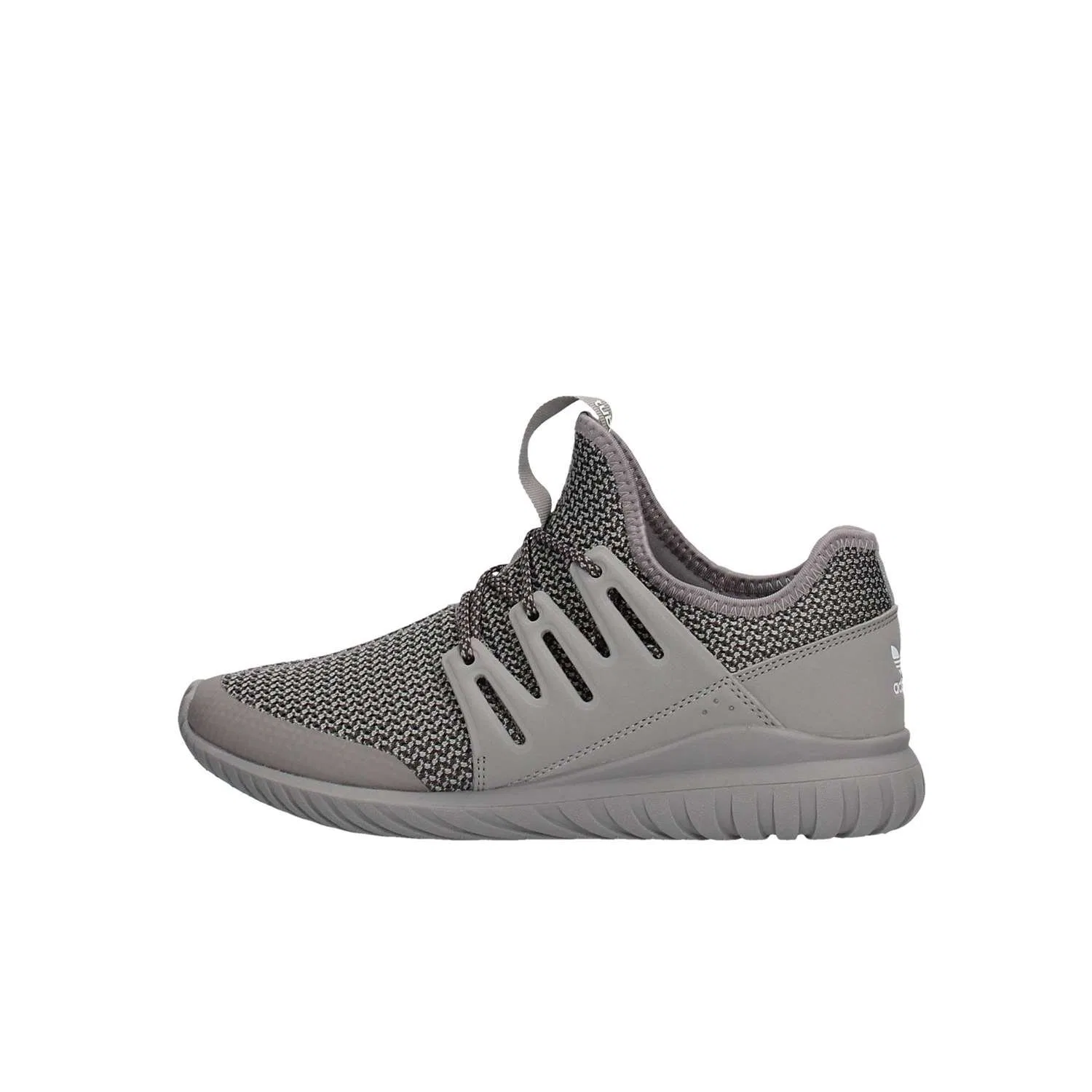 Детские кроссовки для мальчиков с принтом Tubular Radial J Adidas, Grey Chsogr Dgsogr Vinwht — фото 2