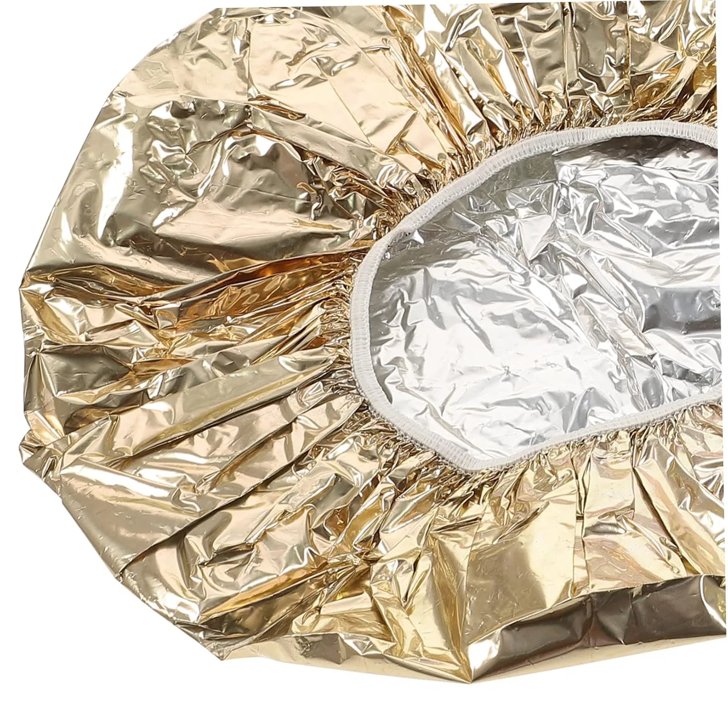 Шапочка для душа из алюминиевой фольги, HONMEET, 8 шт, Gold Silver — фото 3