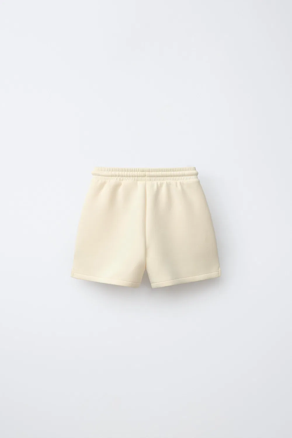 Бермудские шорты из трикотажа с этикеткой ZARA, Light Yellow — фото 2