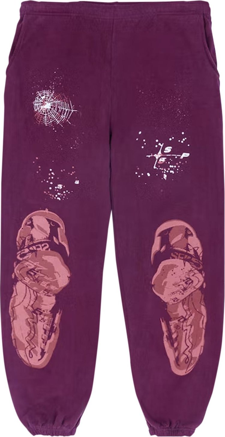 Спортивные брюки Sp5der Nocturnal Highway Sweatpants 'Purple', фиолетовый - фото