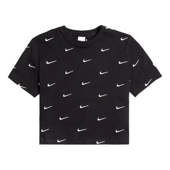 Футболка с коротким рукавом с вышитым логотипом NikeLab Swoosh Nike, черный