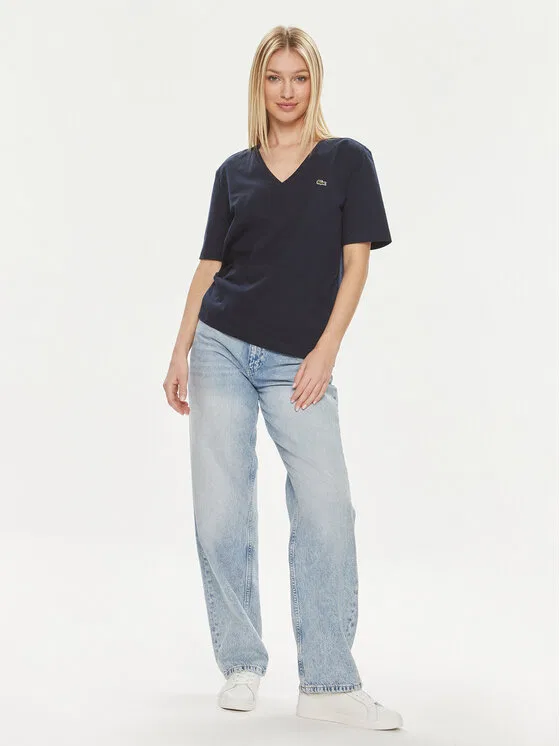 Футболка Lacoste regular fit, темно-синяя — фото 2