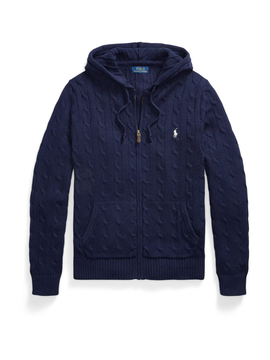 Вязаный кардиган Polo Ralph Lauren темно-синего цвета