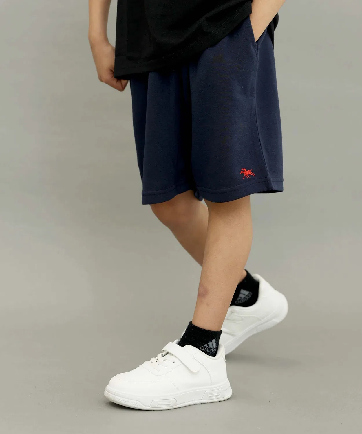 Детские шорты из плотного хлопка POLOCHAMPS, Navy