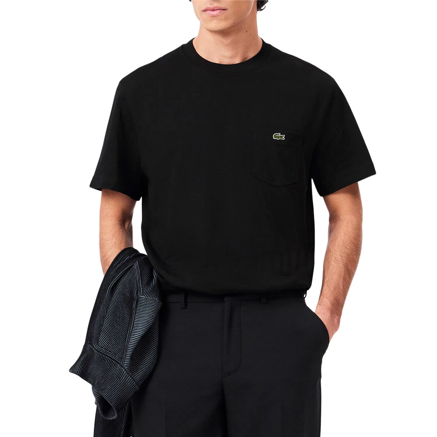 Мужская футболка с коротким рукавом Lacoste, Schwarz