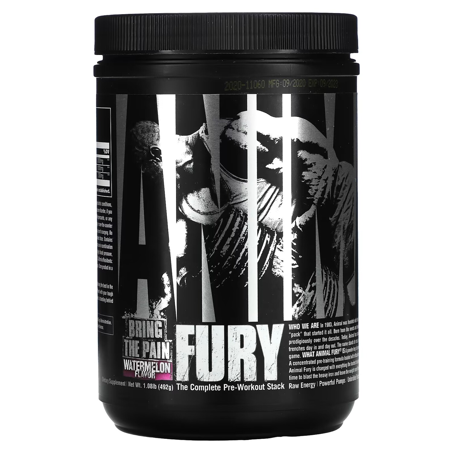 

Universal Nutrition Animal Fury добавка перед тренировкой арбуз, 492 г